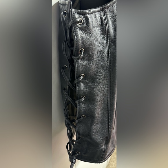 Harley Davidson Men's RELIC Willie G Skull Leather Vest - Picture 12 of 15